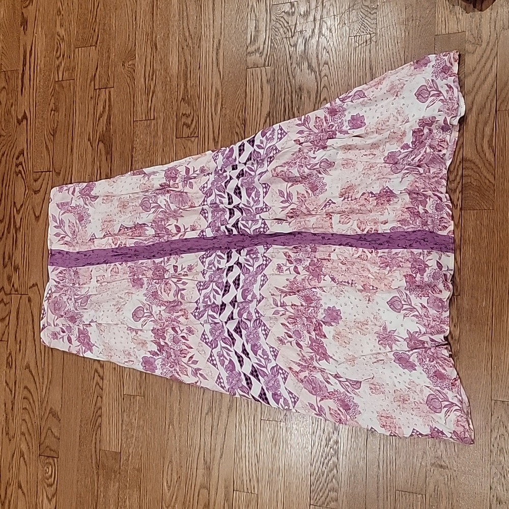 Some Days Lovin Sudden Sky Floral Boho Maxi skirt Size  M